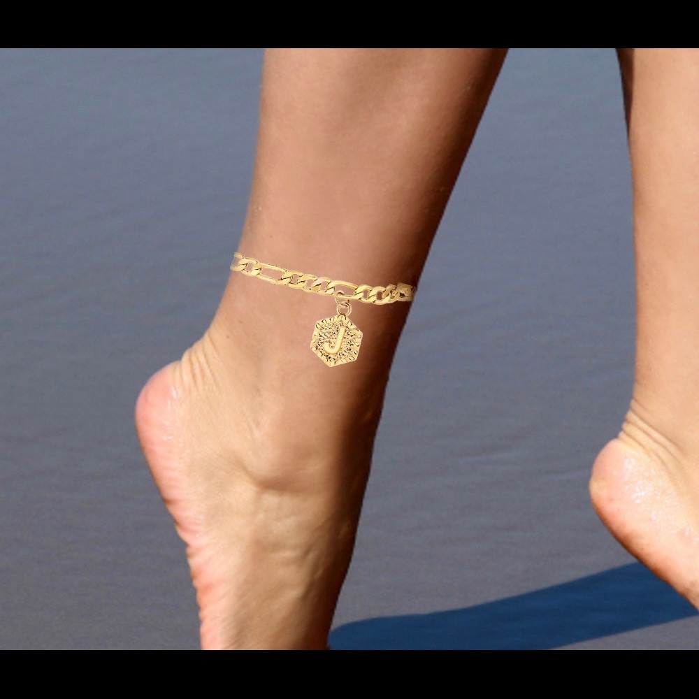 🔥Cuban Initial Anklet🔥 - Picture 3 of 3